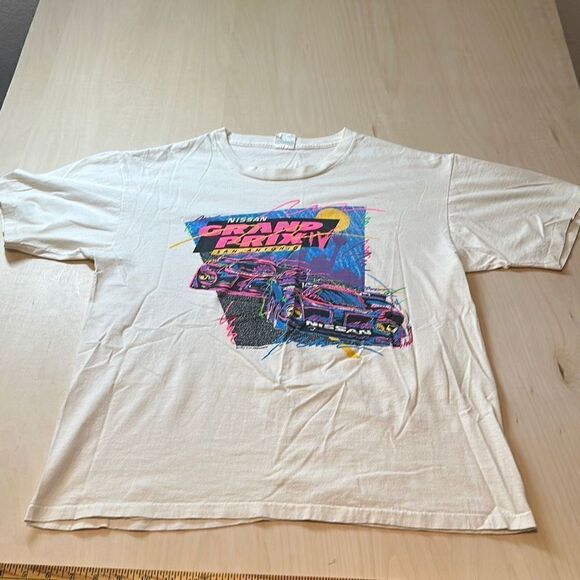 Vintage T-shirt Nissan Grand Prix IV Of San Antonio Single stitch Size XL USA Ma - Picture 1 of 7